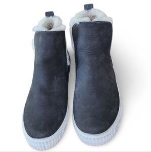 Timberland ReBOTL Gray Smooth Nubuck Leather Ankle Boots Womens Size 7